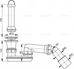 Izplūdes komplekts Alca Plast A462 Ø50 2