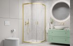 Alienta Brushed Light Gold A 80x80x190 dušas kabīne  4