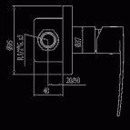 Flat dušas maisītājs 2