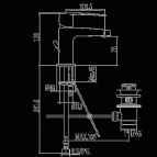 Flat смеситель для раковины хром  2