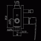 Flat vannas maisītājs hroms 2