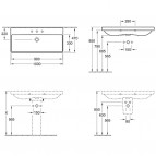 Avento izlietne 100x47 cm 2