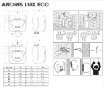 ANDRIS LUX ECO ūdens sildītājs virs izlietnes 10l, Ecolable  6