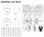 ANDRIS LUX ECO водонагреватель над раковиной 15l, Ecolable  6