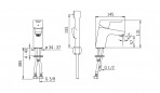 Aquita cмеситель для раковины 2