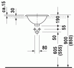 Architec iebūvējama izlietne,40 cm 2