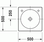 Architec stūra izlietne 50 cm 5
