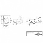 Architectura Oval piekaramais pods DirectFlush pods + SC vāks, balts 10