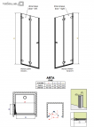 Arta двери душа DWB 90 cm 2