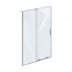 Roll RODP2 dušas durvis 100, Hroms/Caurspīdīgs stikls 3