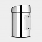 Brabantia Touch atkritumu tvertne 3 l, Brilliant steel 4