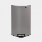 Atkritumu tvertne ar pedāli 40 l FLATBACK+, Mineral Concrete Grey