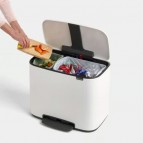 Brabantia Bo Step On atkritumu tvertne 11 + 23 L, Balta 6