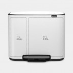 Brabantia Bo Step On atkritumu tvertne 11 + 23 L, Balta 3