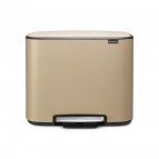 Atkritumu tvertne BO PEDAL BIN, 11 + 23L,Mineral 