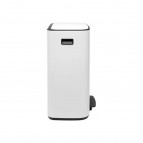 Mусорный ящик BO PEDAL BIN, 2x30L, White 4