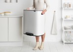 Atkritumu tvertne BO PEDAL BIN, 2x30L, White 8