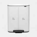 Brabantia Bo Step On atkritumu tvertne 2 x 30 L, Balta 4