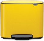 Mусорный ящик BO PEDAL BIN,  3 X 11L, Yellow