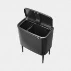 Brabantia BO TOUCH atkritumu tvertne , 11 + 23 L, Confident Grey 5