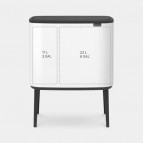 Brabantia BO TOUCH atkritumu tvertne , 11 + 23 L, Balta 2