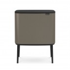 Atkritumu tvertne BO TOUCH BIN, 11 + 23L, Platinum