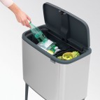 Mусорный ящик BO TOUCH BIN, 11 + 23L, Steel FPP 7