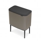 Atkritumu tvertne BO TOUCH BIN, 11 + 23L, Platinum 2