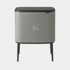 Brabantia Bo Touch atkritumu tvertne 36 l, Mineral Concrete Grey 2