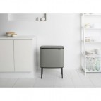 Brabantia Bo Touch atkritumu tvertne 36 l, Mineral Concrete Grey 3