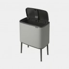 Brabantia Bo Touch atkritumu tvertne 36 l, Mineral Concrete Grey 7