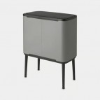 Brabantia Bo Touch atkritumu tvertne 36 l, Mineral Concrete Grey 8
