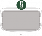 Brabantia Bo Touch atkritumu tvertne 36 l, Matt Steel FPP 10