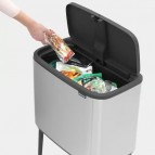 Brabantia Bo Touch atkritumu tvertne 36 l, Matt Steel FPP 6