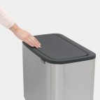 Brabantia Bo Touch atkritumu tvertne 36 l, Matt Steel FPP 7