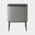 Atkritumu tvertne BO TOUCH BIN, 3 X 11L, Mineral Concrete Grey