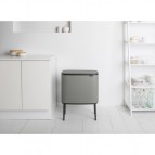 Atkritumu tvertne BO TOUCH BIN, 3 X 11L, Mineral Concrete Grey 9