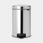 Brabantia atkritumu tvertne 12 l, Brilliant Steel