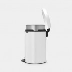 Brabantia atkritumu tvertne ar metāla spaini 20 l, Balta 4