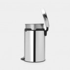 Brabantia atkritumu tvertne ar metāla spaini 20 l, Brilliant Steel 4