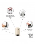 Brabantia atkritumu tvertne 3 l , Soft Beige 2