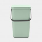 Atkritumu tvertne Sort & Go 25L, Jade Green  5