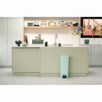 Atkritumu tvertne StepUp ar pedāli 40L, Jade Green 7