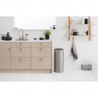 Brabantia Touch atkritumu tvertne 30 l, Matt Steel FPP 4