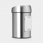 Brabantia Touch atkritumu tvertne 3 l, Matt Steel Fingerprint Proof 4
