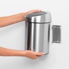 Brabantia Touch atkritumu tvertne 3 l, Matt Steel Fingerprint Proof 5