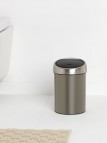 Brabantia Touch atkritumu tvertne 3 l, Platinum 3