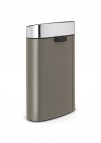 Atkritumu tvertne Touch Bin, 40 l, Platinum/Matt  5