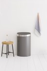 Atkritumu tvertne Touch Bin, 40 l, Platinum/Matt  4