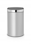 Mусорный ящик Touch Bin,  40 л, Metallic Grey/B